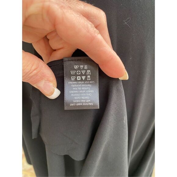 Norma Kamali Scoop Neck Diagonal Flared Dress Sz. XS - Picture 9 of 10